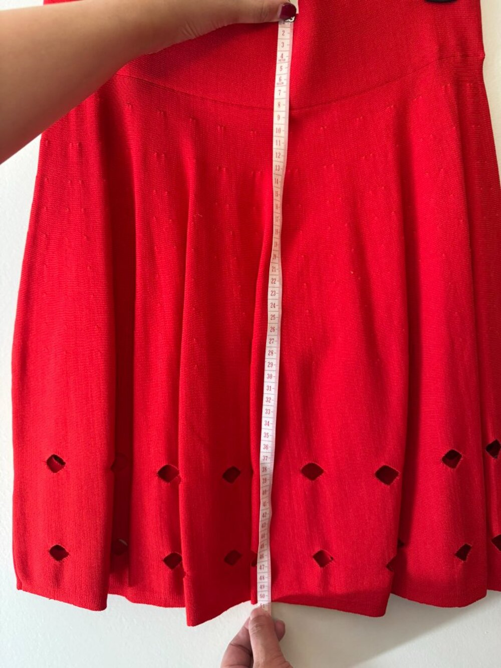 *NEW w/ tag* Opening Ceremony knit mini skirt red A-Line, medium women 4-6 - Picture 9 of 9